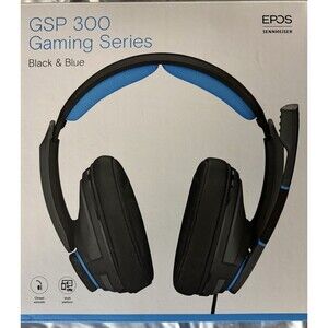 Sennheiser EPOS GSP 300 Gaming Headset Black Blue Wired Noise Cancelling Mic